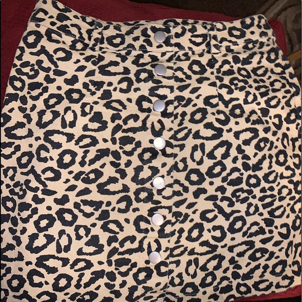 Leopard Mini Skirt